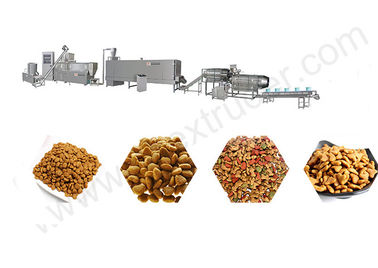 Ξηρός Kibble η γραμμή παραγωγής μηχανημάτων εξωθητών τροφίμων της Pet για το σκυλί/τη γάτα/τα ψάρια