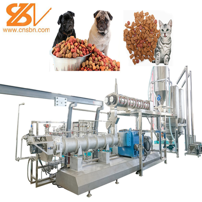 Μεγάλη κλίμακα μηχανή επεξεργασίας τροφών 1 - 3 T/H Pet τροφίμων μηχανών σκυλιών γατών ψαριού τροφίμων