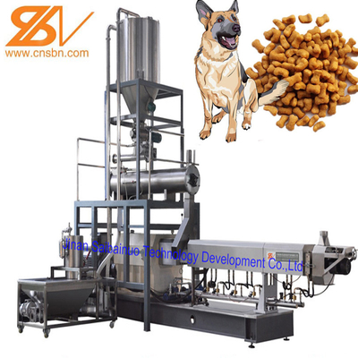 100-2000kg/Hr βιομηχανικός αυτόματος υγρός ξηρός εξωθητής τροφίμων γατών σκυλιών της Pet