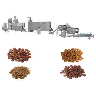 Full Automatic Pet Food Production Line Cat Kibble Dry Dog Food Pellet Processing Extruder Making Machine