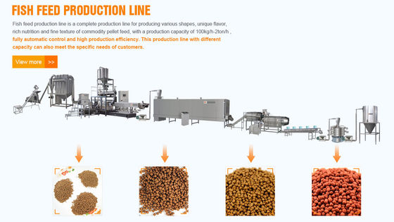 ABB Inverter  Εξωθητήρας τροφής ψαριών Μηχανή πλωτής τροφής ψαριών στην Κίνα