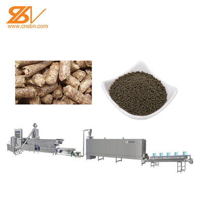 200-260kg/h διπλή μηχανή σβόλων τροφών ψαριών εξωθητών τροφών ψαριών βιδών