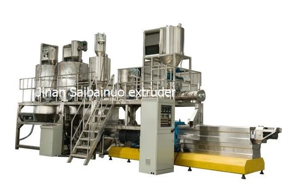 400-500kg/h επιπλέουσα μηχανή σβόλων τροφών ψαριών μηχανών εξωθητών τροφών ψαριών