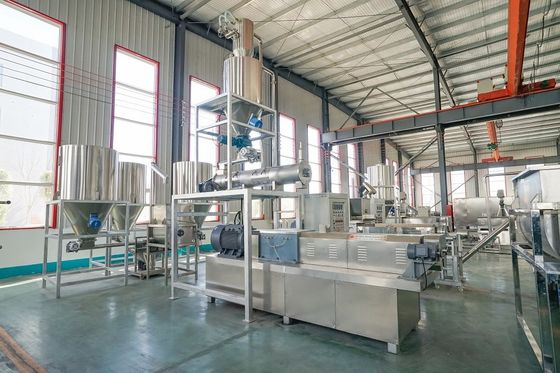 Δίδυμη βιδών γραμμή παραγωγής μηχανών σβόλων τροφών ψαριών εξωθητών επιπλέουσα